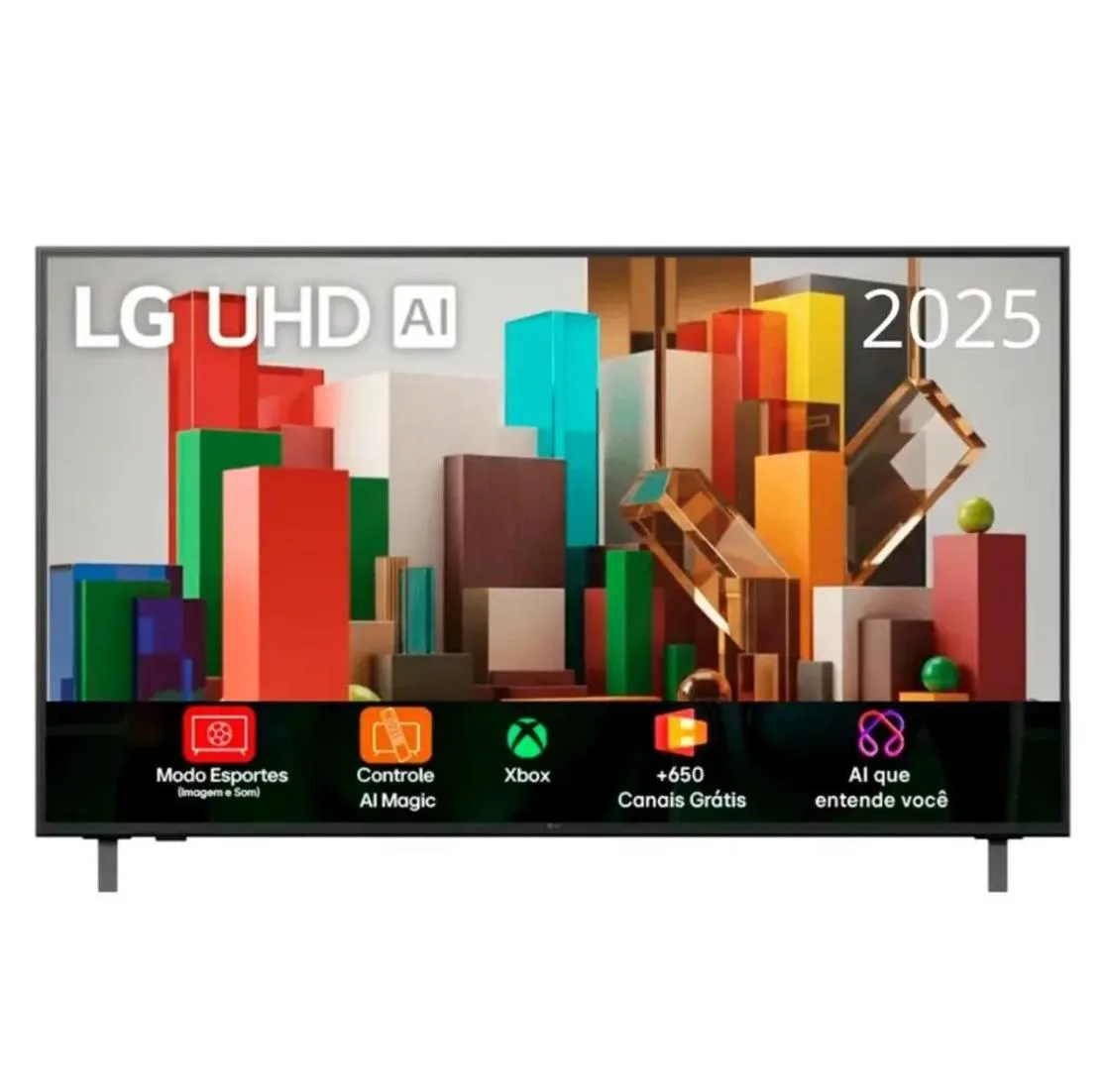 Smart TV LG 65" 4K Ultra HD webOS 25 AI Smart Magic Alexa 65AU801