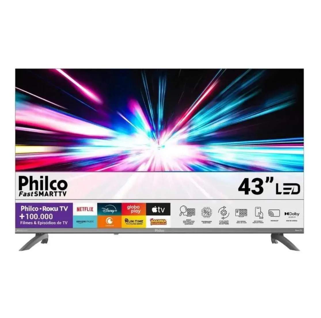 Smart TV 43" Philco P43CRA Roku Full HD