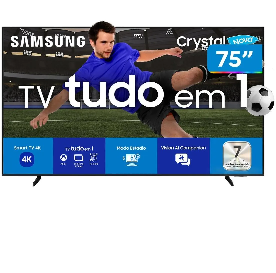 Smart TV 75" Samsung 4K UHD Crystal 75U8600F Tizen 3 HDMI