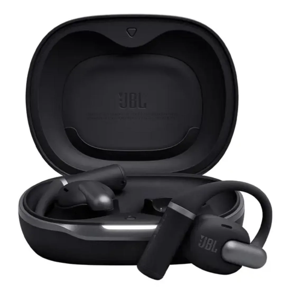 Fone de Ouvido Bluetooth JBL Sense Pro Open-Ear TWS Preto - Sem Fio com Áudio Hi-Res, 4 Microfones, IP54 e até 38h de Bateria