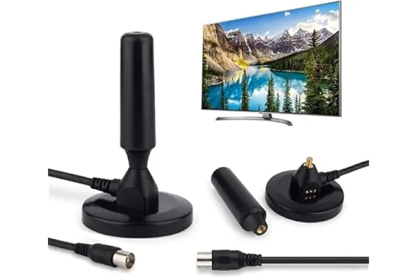 Antena Digital Interna e Externa 4K UHF VHF