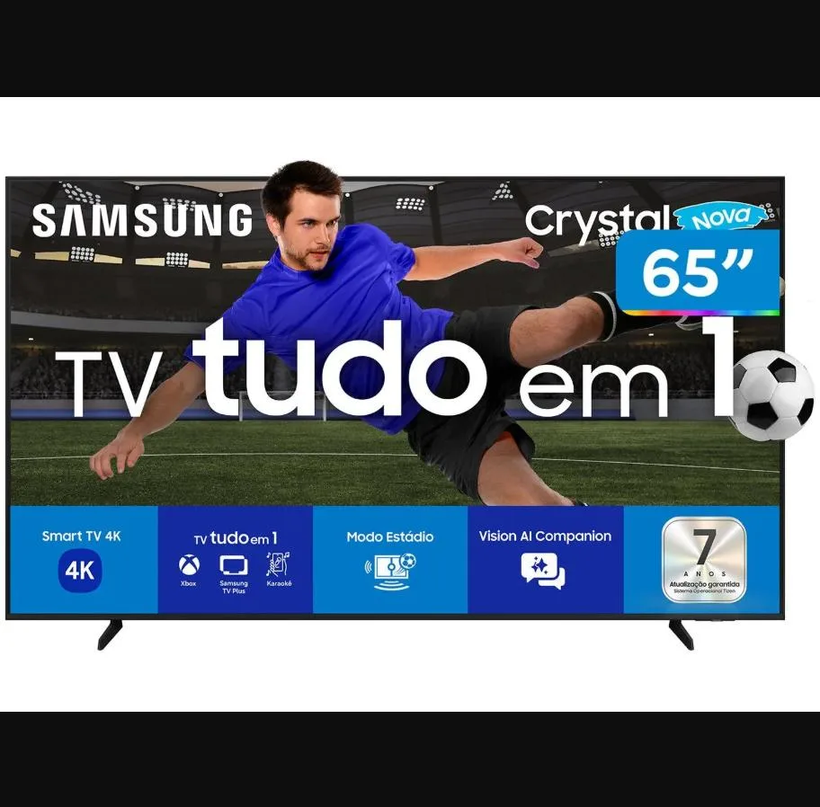 Smart TV 65" Samsung 4K UHD Crystal UHD UN65U8600FGXZD Tizen Bixby 3 HDMI