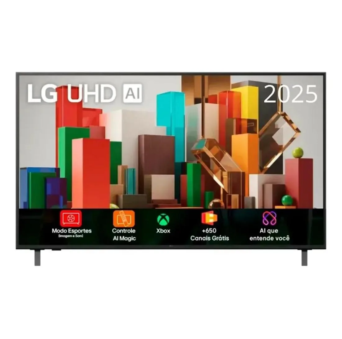 Smart TV 43" LG 43AU801C0SA 4K UHD