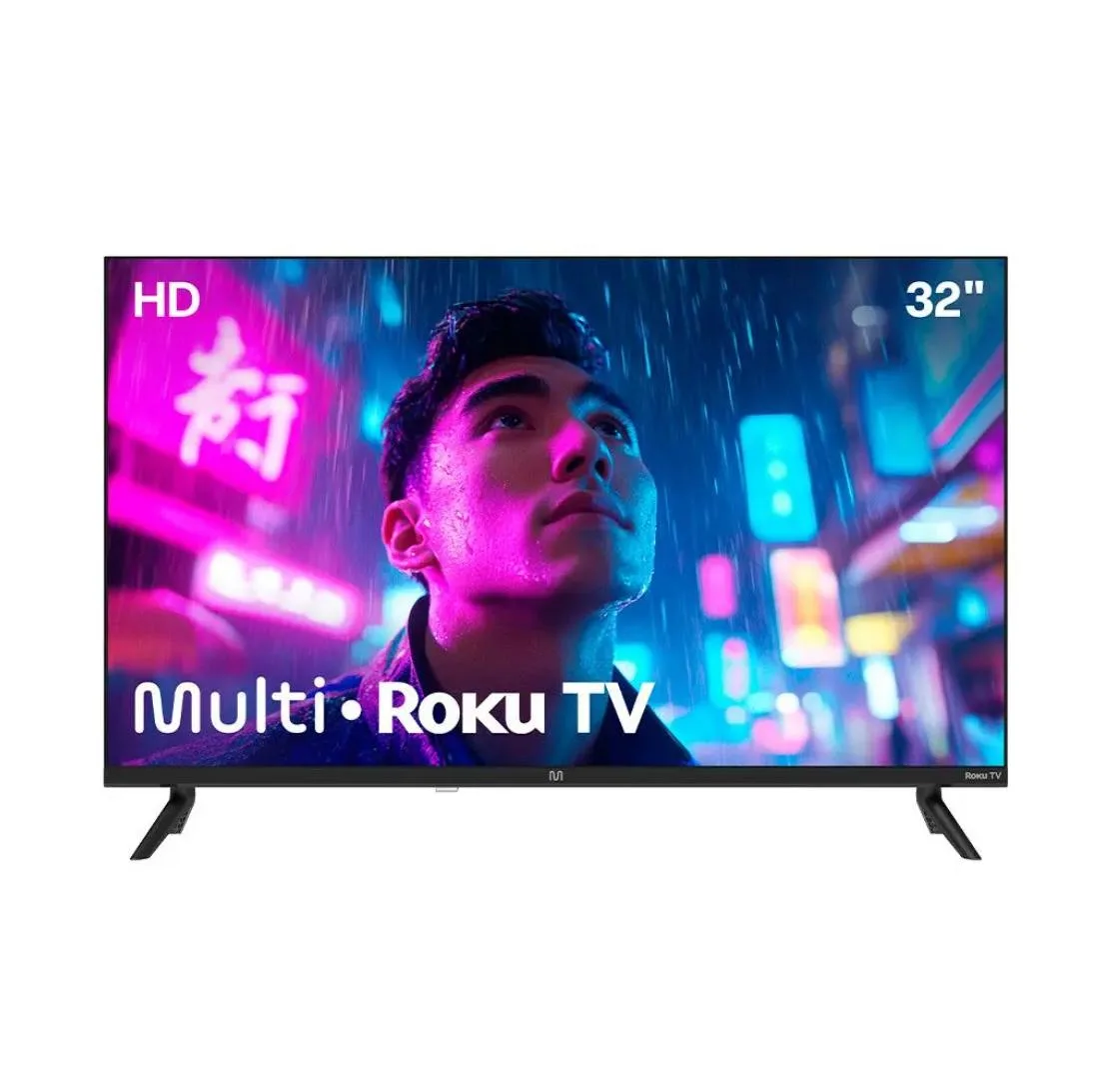 Smart TV DLED 32" HD Multi Essencial Roku 3 HDMI 2 USB Wi-Fi