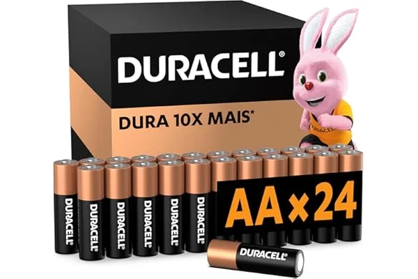 Duracell Pilhas Alcalinas AA Pequena Pack 24 Unidades