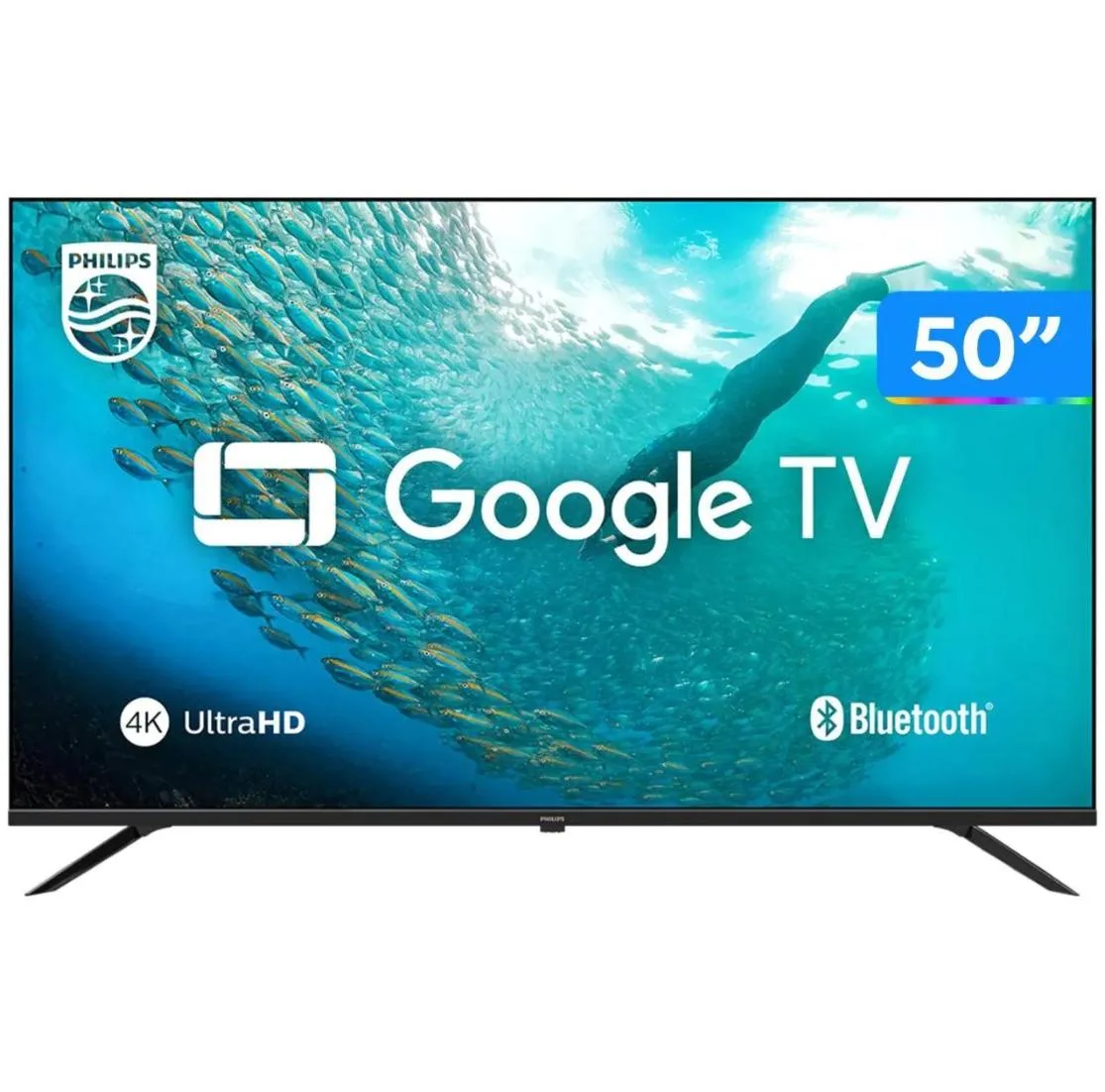 Smart TV Philips 50" Ultra HD 4K 50PUG7019 Google TV Bivolt