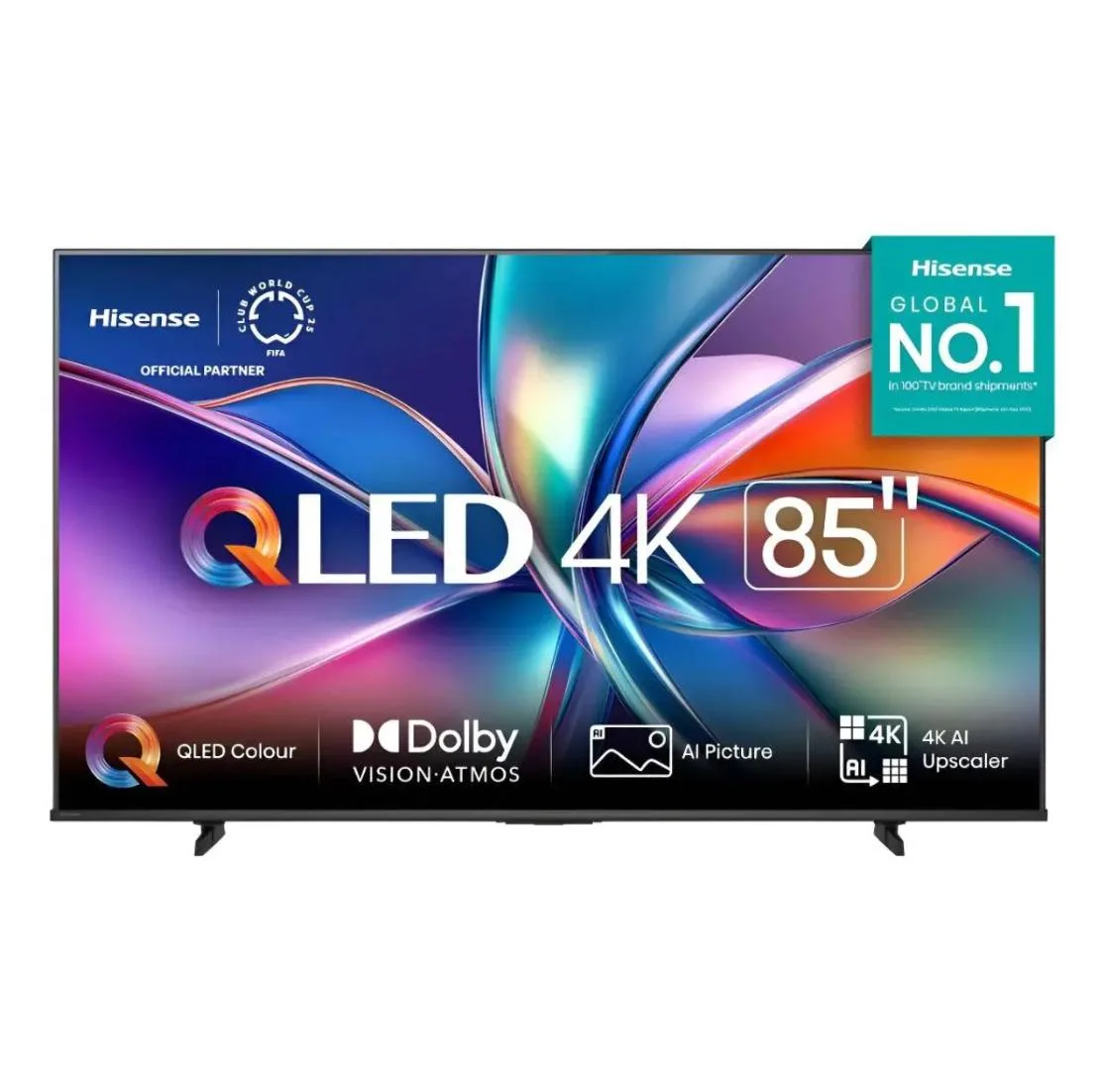 Smart TV 85" Hisense QLED 4K 85Q6QVV Processador AI Dolby Vision Atmos Alexa