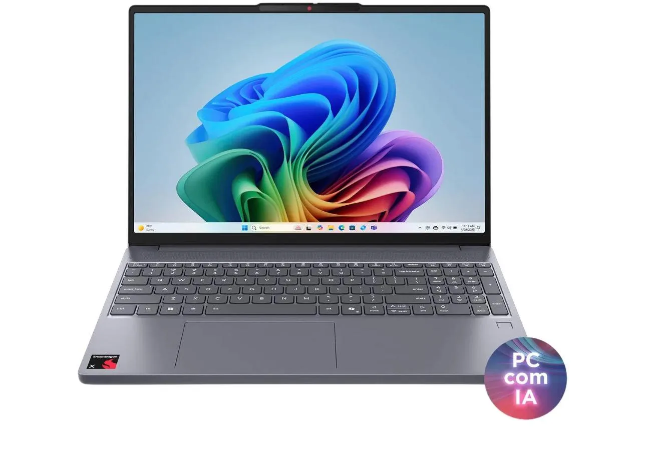 Notebook Lenovo IdeaPad Slim3 Snapdragon X 16GB RAM 512GB SSD 15,3" ARM Win 11 Copilot+ 83TW0000BO