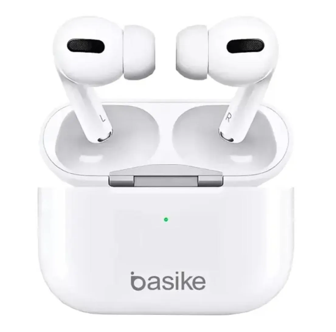 Fone de Ouvido Bluetooth Basike BAFON-6694 TWS Intra-Auricular com Cancelamento de Ruído Branco