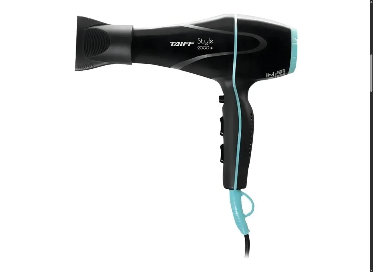 Secador Taiff Style 2000W Iônico Profissional Silencioso Preto..