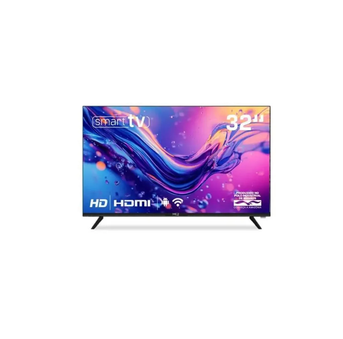 Smart TV HQ 32" HD tela sem Bordas Sistema Android Design Slim HQS32NKHM