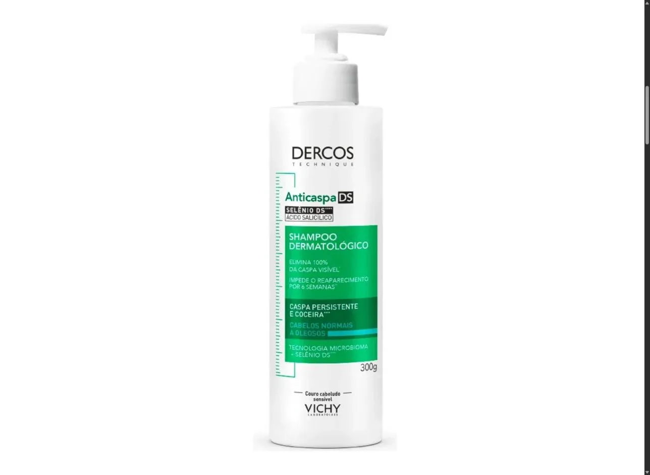 Shampoo Anticaspa para Normais a Oleosos com Selênio DS, DS Dercos Vichy, 300ml
